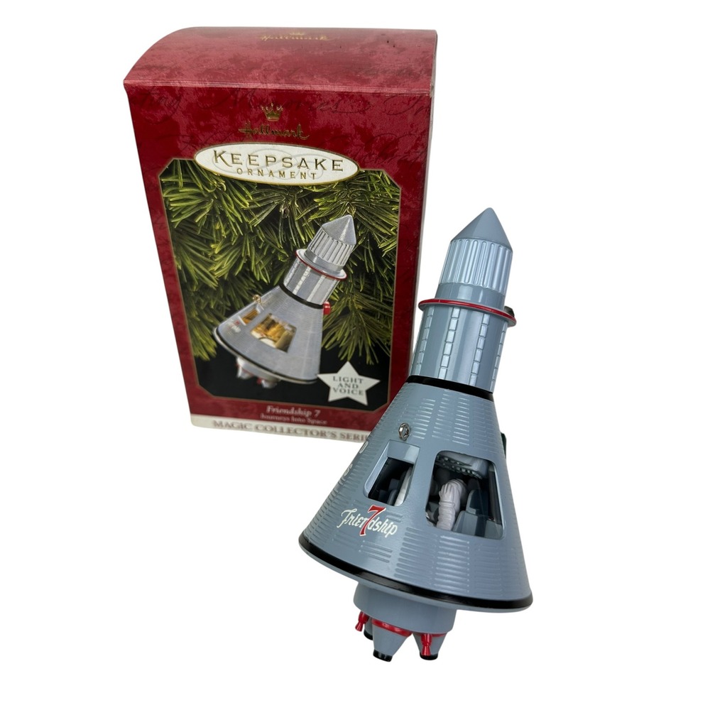 Hallmark Keepsake Friendship 7 Journeys Into Space 1997 Ornament Light Voice